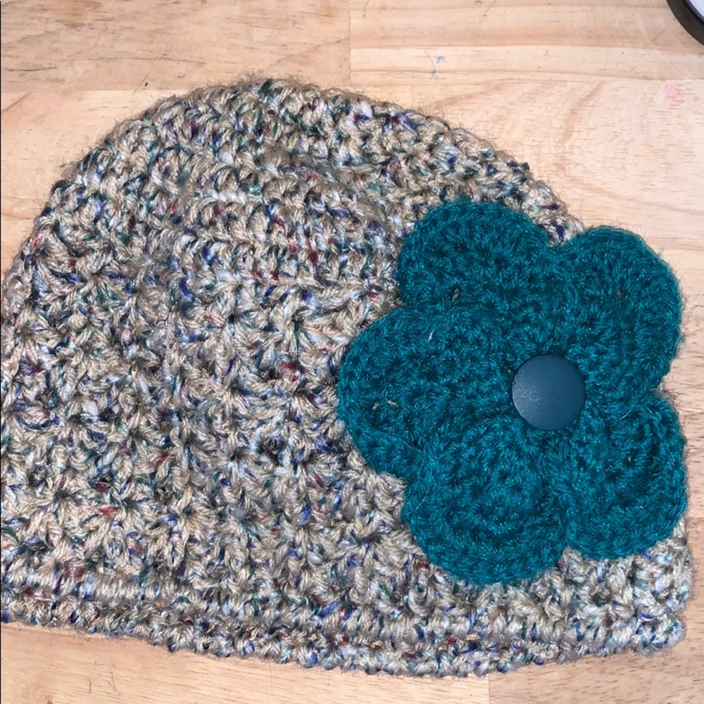 Warm & Cozy Hat with Flower